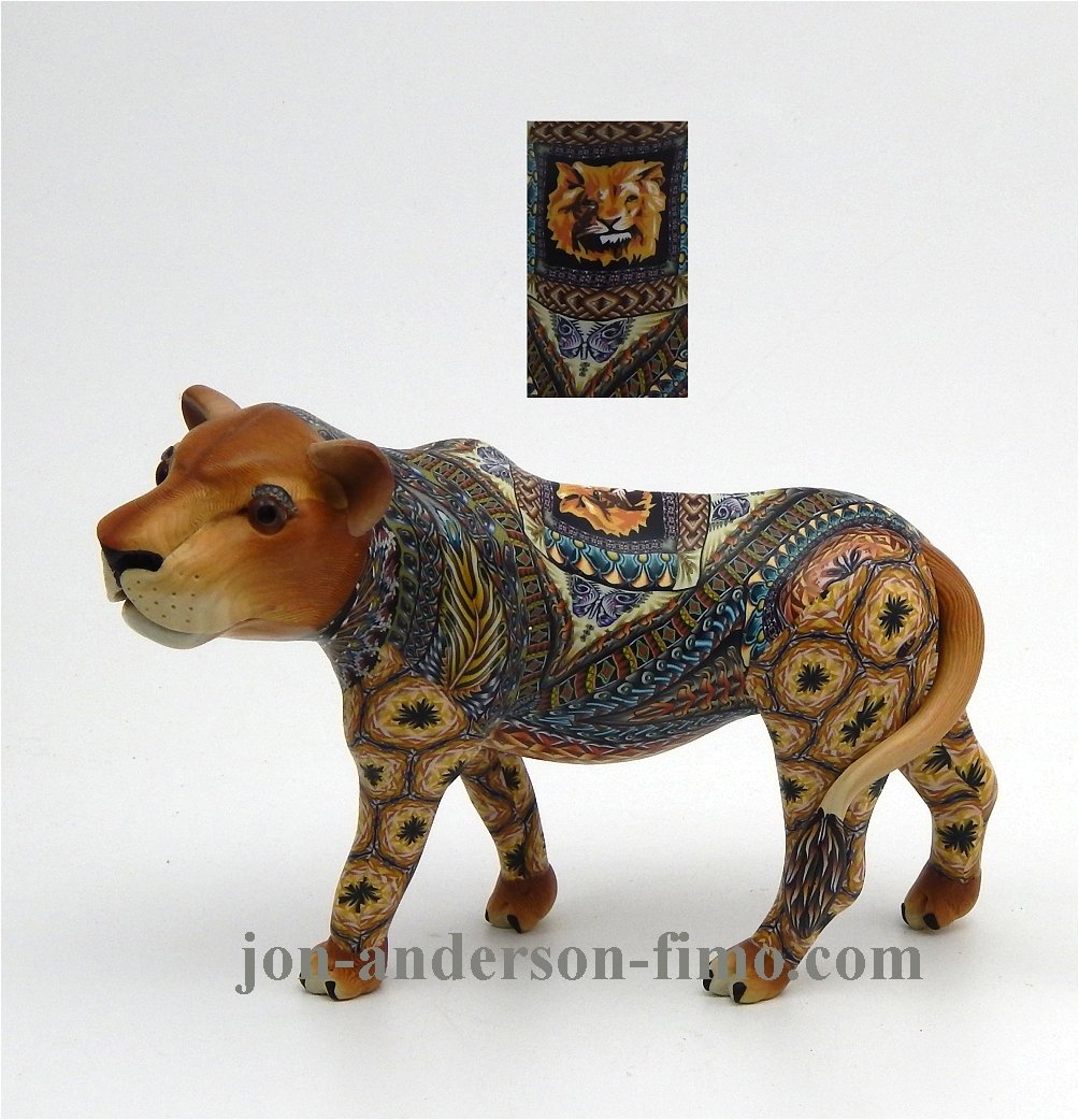 Jon Anderson Fimo Creations Lion